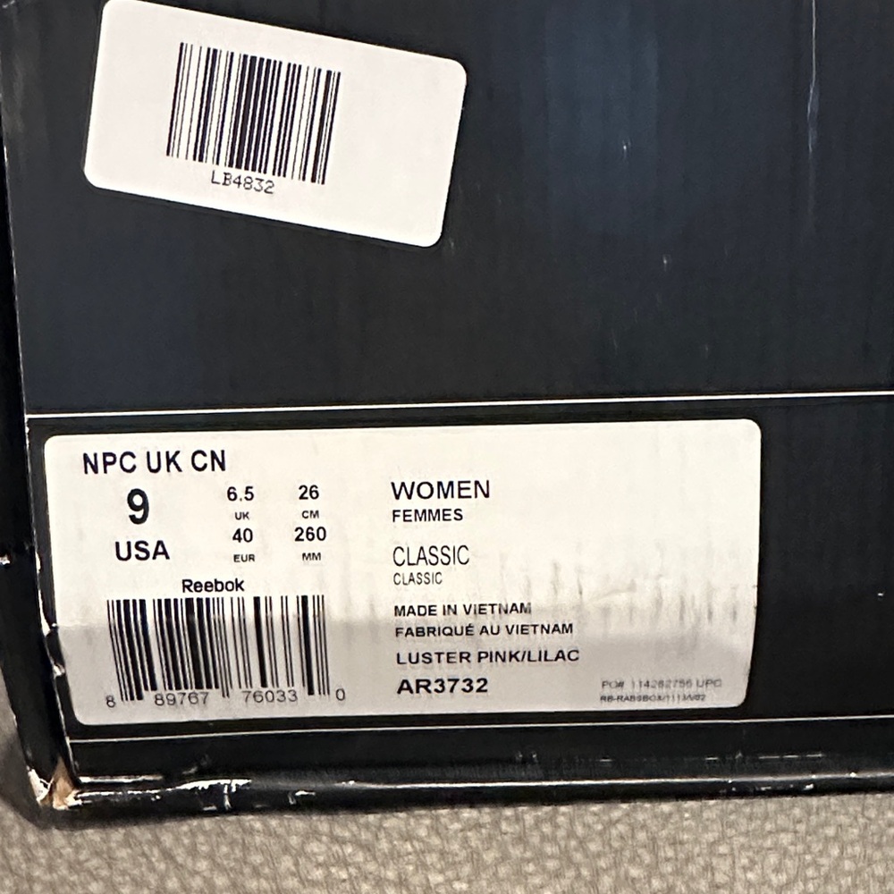 Reebok Luster pink/lilac extra butter shoe - Picture 3 of 10